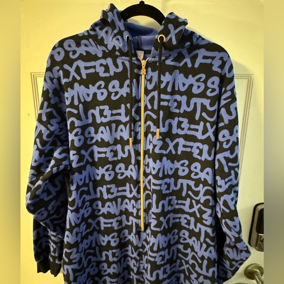 FOREVER SAVAGE HOODED ONESIE Forever Savage x Fenty XL / Men’s Med Unisex EUC - Picture 7 of 14